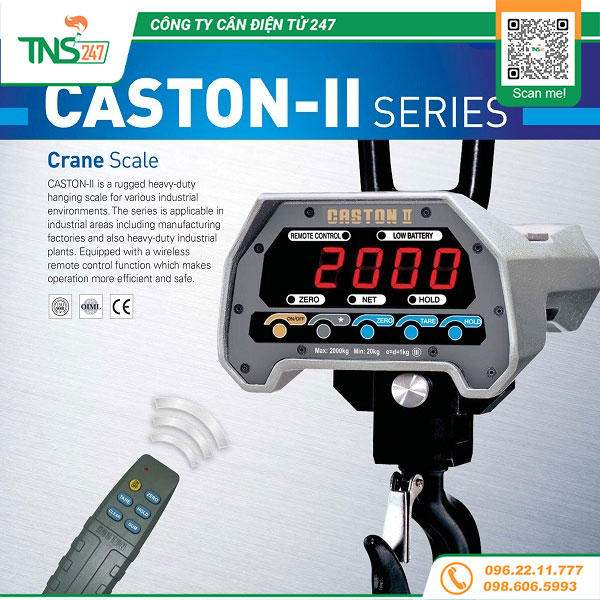 Cân treo điện tử Caston II THB 2 tấn